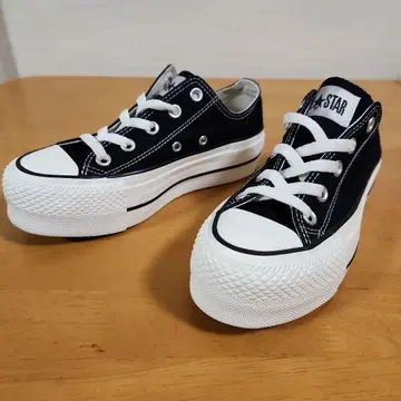 CONVERSE ALL STAR 통굽 스니커즈 블랙 22cm