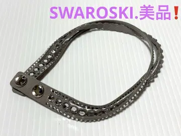 그레이 스톤 이중 뱅글 새상품급 SWAROSKI