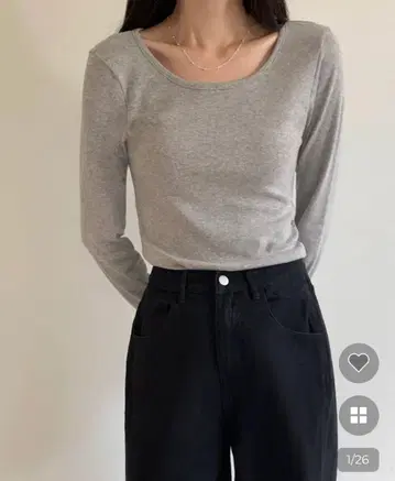 nugu 라운드넥 긴팔 T셔츠_가을 옷