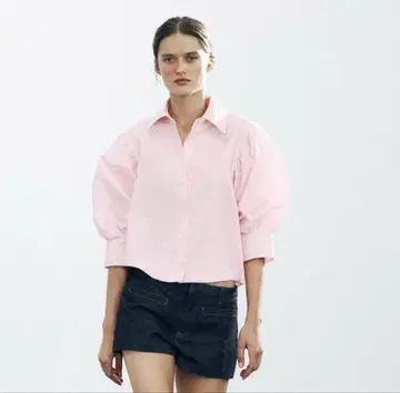 ZARA ZW COLLECTION 포플린 셔츠 XS 사이즈