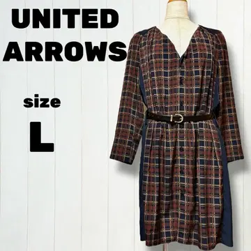 United Arrows 유나이티드 애로우즈 블라우스 원피스 L 사이즈