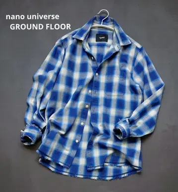 [나노 유니버스/nano universe] 플란넬 셔츠 블루 체크