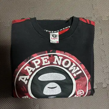 AAPE 긴팔 트레이닝복 블랙/레드