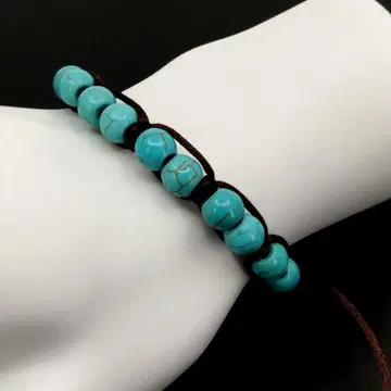 터콰이즈 팔찌 염주 블루 그린