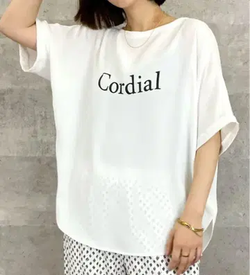 AnnaKerry Cordial 블라우스 T셔츠 화이트 손세탁 가능