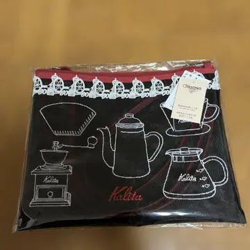 치카자와 레이스 Kalita 커피 기구 자수 메쉬 백 사코슈