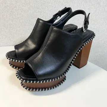 moussy 우드 밑창 샌들 사보 샌들 M