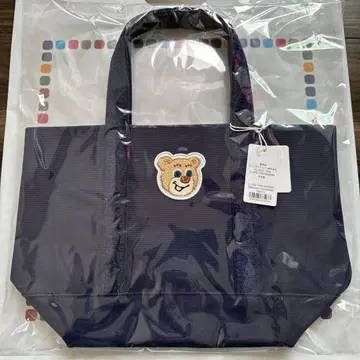 러브러리 바이 페이 올드 테디 와펜 토트백 네이비