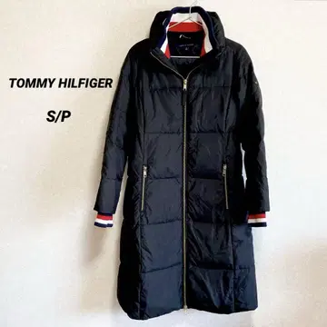 타미힐피거 다운 롱 코트 블랙 S/P