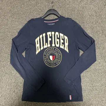 TOMMY HILFIGER 네이비 긴팔 T셔츠 M