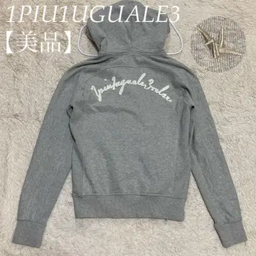1PIU1UGUALE3 [ 새상품급 ] 우노피우 빅 지퍼 후디