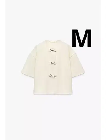 ZARA 버클 포함 숏 슬리브 상의
