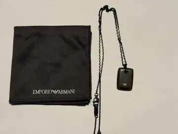 EMPORIO ARMANI 로고 목걸이