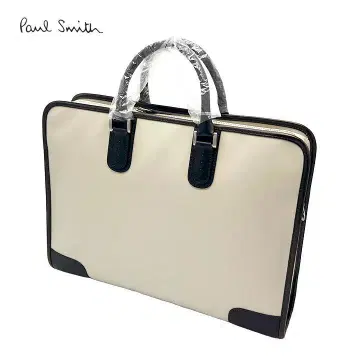 새상품 폴스미스 비즈니스 백 베이지 나일론 901