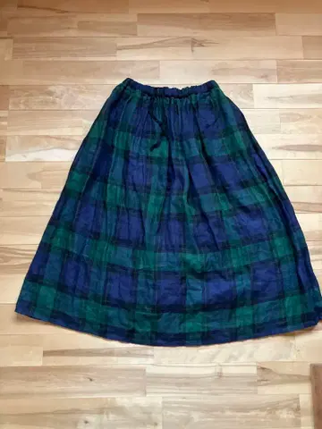 blue willow 린넨 100% 스커트