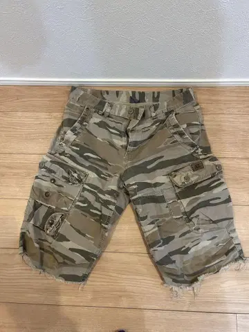 AX 카모플라쥬 카고 숏팬츠