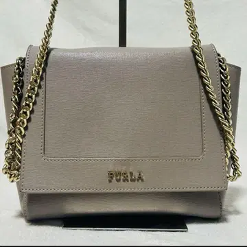 FURLA 그레이 가죽 숄더백