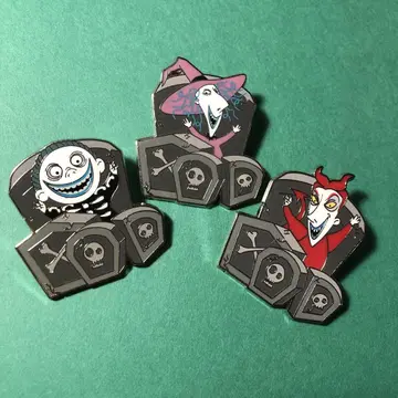 락 쇼크 배럴 핀 배지 disney