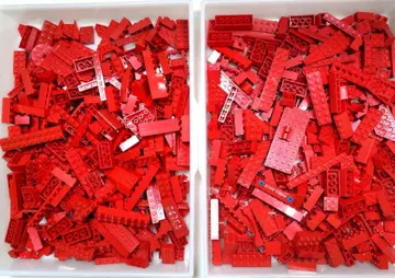 LEGO 1kg 빨간색 레드 블록 대량 세트