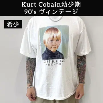 90s 커트 코베인 추모 티셔츠 유년기 Nirvana 빈티지