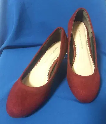 가을 컬러 펌프스 와인 레드 스웨이드 5cm 힐