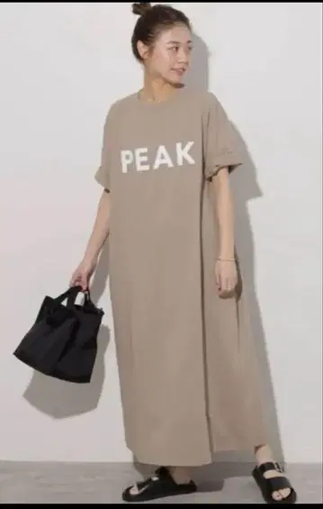 저널 스탠다드 스노우피크 T셔츠 원피스