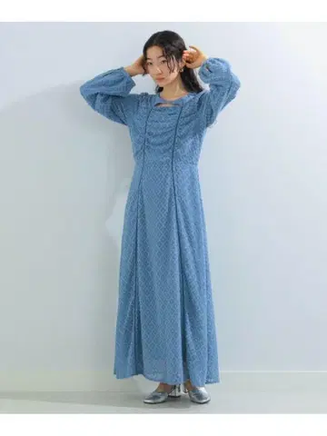 Ray BEAMS 빔즈 원피스 드레스 자카드