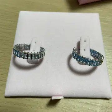Swarovski 파란색 크리스탈 귀걸이