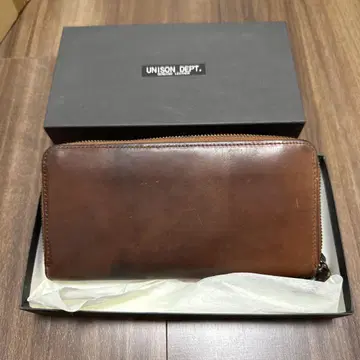 UNISON DEPT. 코도반 장지갑 브라운