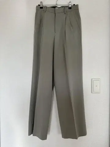 seya. 올리브 그린 와이드 팬츠