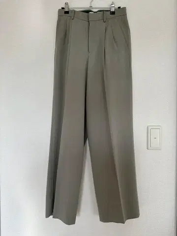 seya. 올리브 그린 와이드 팬츠