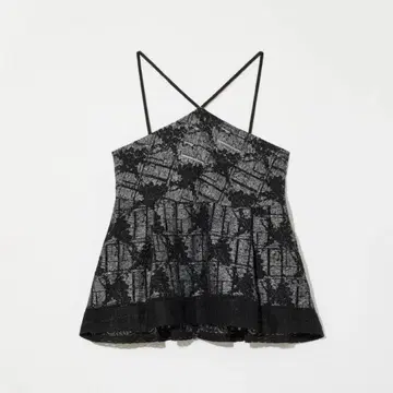 SWITCHING LACE PEPLUM TOPS Eaphi