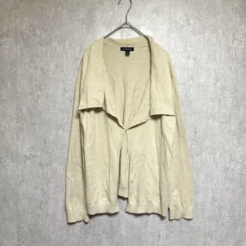 LANDS END 랜드스엔드 토퍼 가디건 베이지 겉옷 S