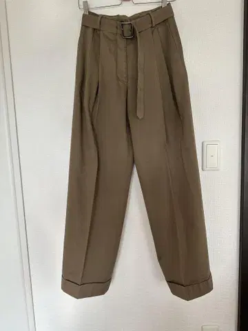 DRIES VAN NOTEN 베이지 와이드 팬츠