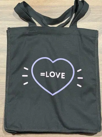 =LOVE 스퀘어 토트백 ( 블랙 )