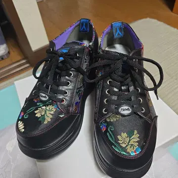 요스케 통굽 스니커즈 (블랙 퍼플) Men's
