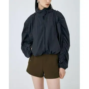 moussy GATHER BALLOON 자켓 블랙 나일론