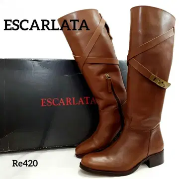 에스칼라타 새상품급 머그잔 스트랩 지퍼 사토레 가죽 EU36