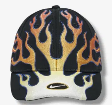 nike club cap og structured flame black