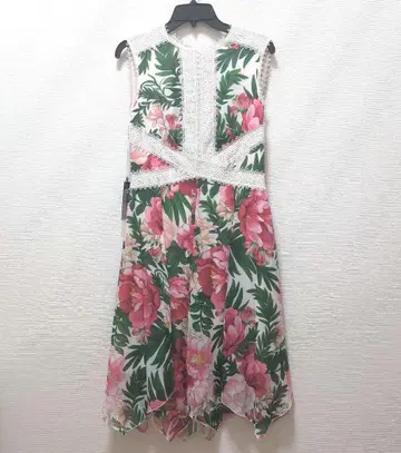 TADASHI SHOJI 플라워 프린트 슬리브리스 원피스