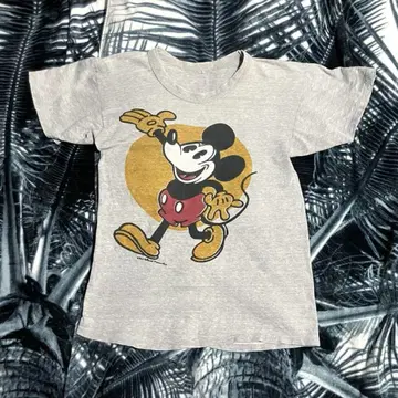 60s 70s 빈티지 T셔츠 미키 마우스 스텐실
