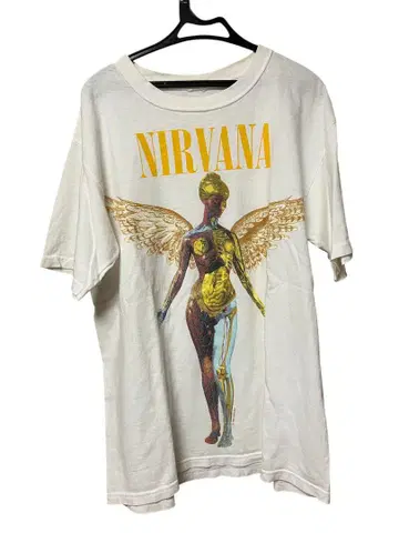 NIRVANA IN UTERO 티셔츠 00s 빈티지 닐바나
