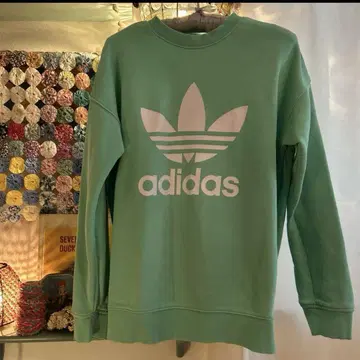 레어템 adidas 아디다스 오리지널 민트색 맨투맨 구제 의류