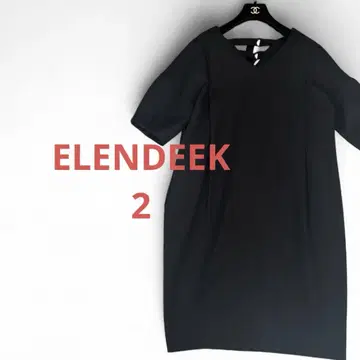 [ ELENDEEK 엘렌딕 02 ] 블랙 블랙 백 디자인 원피스 M 상당