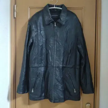 DOCKERS 램 가죽 자켓 S 사이즈 블랙