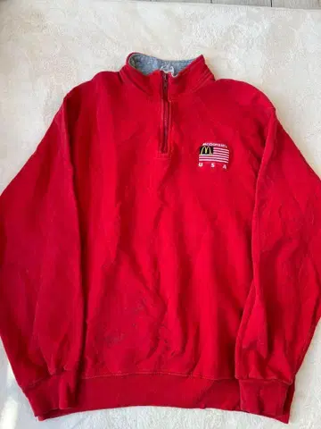 USA 프룻 오브 더 룸 맥도날드 로고 맨투맨 L