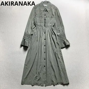 AKIRANAKA 셔링 셔츠 드레스 롱 원피스 아키라나카