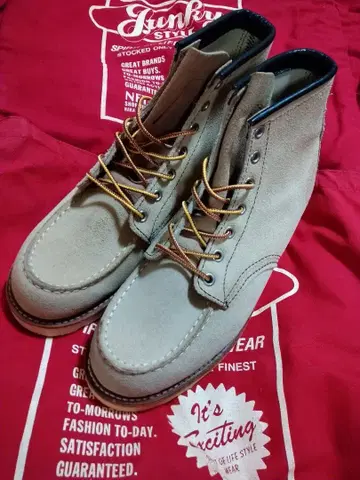 RED WING SHOES 8173 베이지 워크 부츠 US 8E
