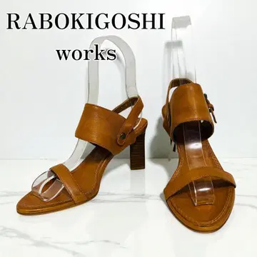 라보 웍스 샌들 천연 가죽 스톰풍 백 스트랩 23cm