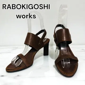 라보 웍스 샌들 천연 가죽 스톰풍 백 스트랩 23cm